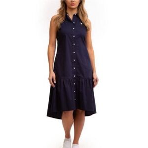 U S  Polo Assn  navy button up dress size S
